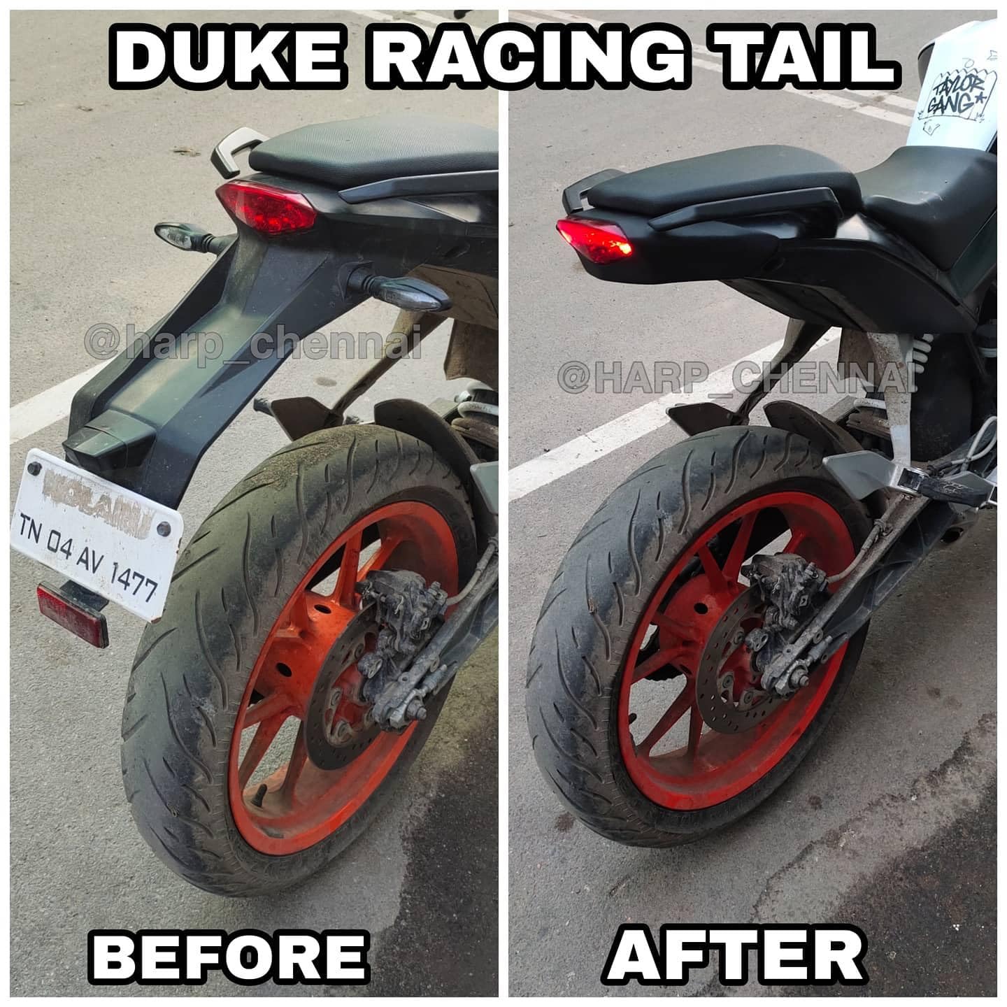 KTM DUKE 200/390 RACING TAIL KIT