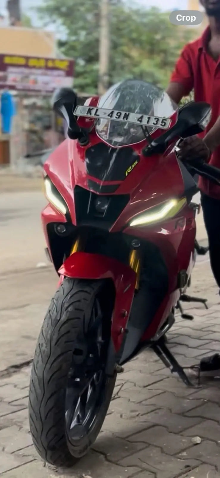 YAMAHA R15 V4 SUBMASK HEADLIGHT OPEN